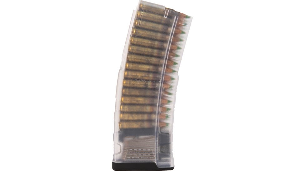 Mission First Tactical EXD Rifle Magazine, AR15, 5.56x45mm, 30 Rounds, Translucent Clear, EXDPM556-T-C-30RD