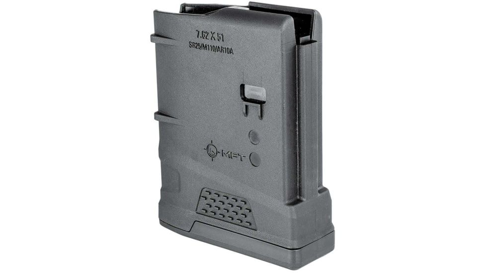 Mission First Tactical Extreme Duty Polymer Magazine, 7.62 x 51 NATO, .308 Winchester, AR10 SR25/M110, 10 Round, Black