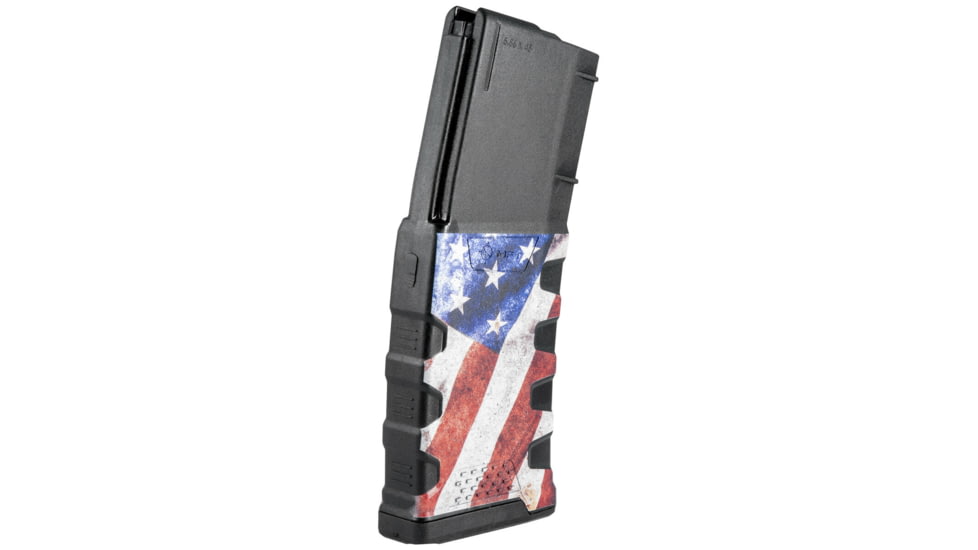 Mission First Tactical Extreme Duty Rifle Magazine, AR15, 5.56x45mm/.223 Rem/.300 AAC, 30 Rounds, American Flag M1, EXDPM556D-AFM1-30RD
