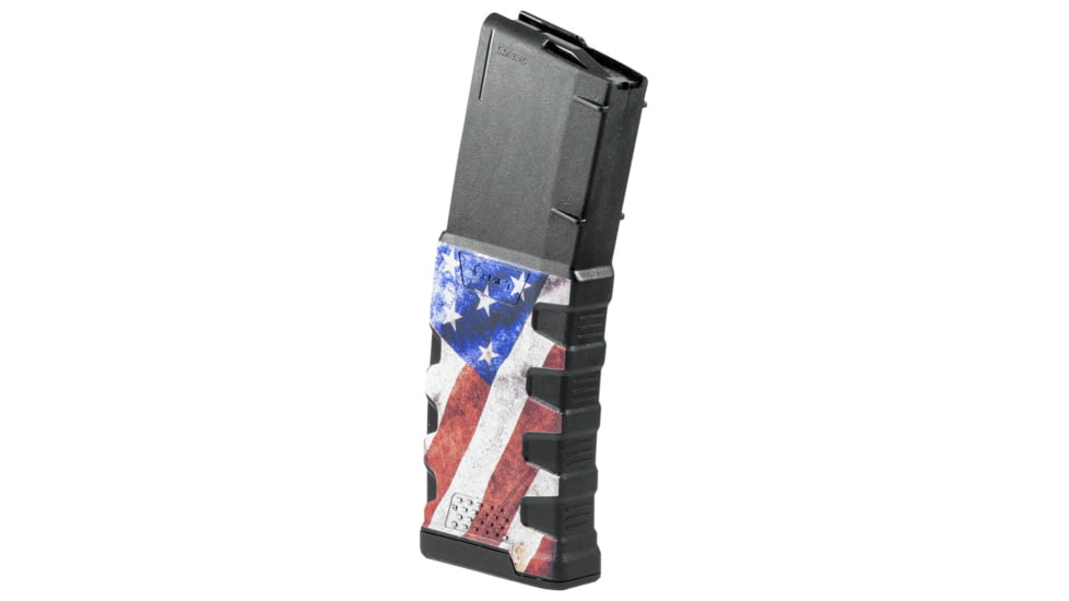 Mission First Tactical Extreme Duty Rifle Magazine, AR15, 5.56x45mm/.223 Rem/.300 AAC, 30 Rounds, American Flag M1, EXDPM556D-AFM1-30RD
