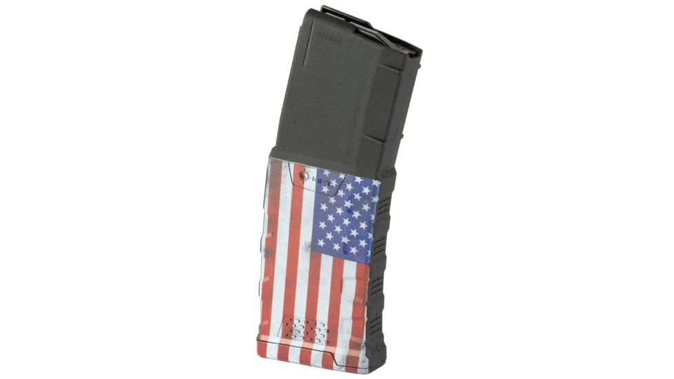 Mission First Tactical Extreme Duty Rifle Magazine, AR15, 5.56x45mm/.223 Rem/.300 AAC, 30 Rounds, American Flag vintage, EXDPM556D-AMFV-30RD