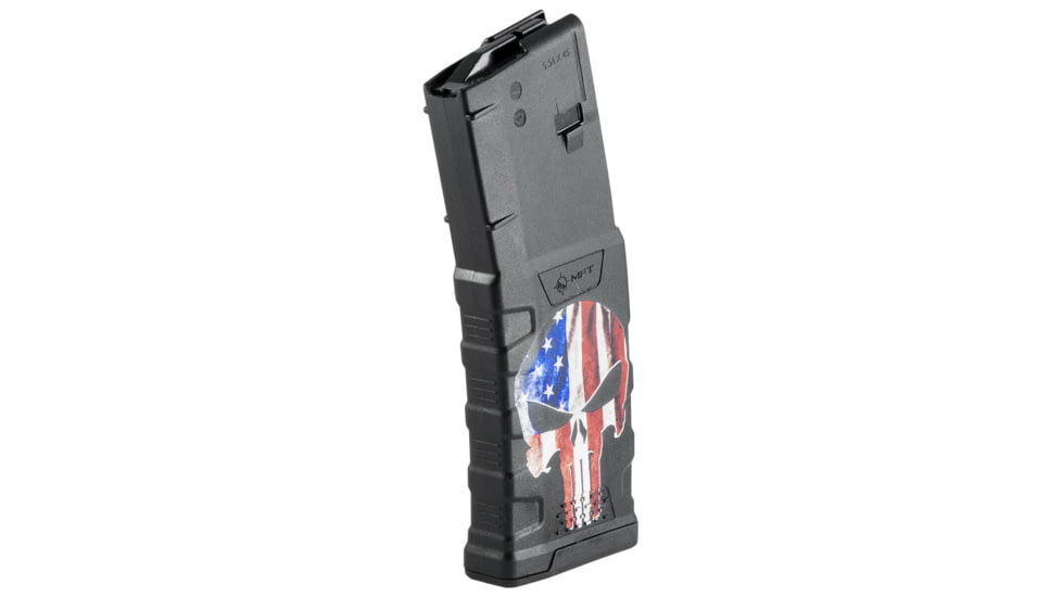 Mission First Tactical Extreme Duty Rifle Magazine, AR15, 5.56x45mm/.223 Rem/.300 AAC, 30 Rounds, American Punisher, EXDPM556D-AFPS-D-30RD
