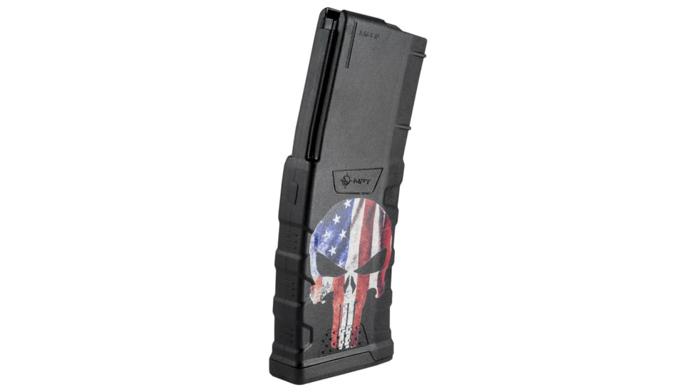 Mission First Tactical Extreme Duty Rifle Magazine, AR15, 5.56x45mm/.223 Rem/.300 AAC, 30 Rounds, American Punisher, EXDPM556D-AFPS-D-30RD