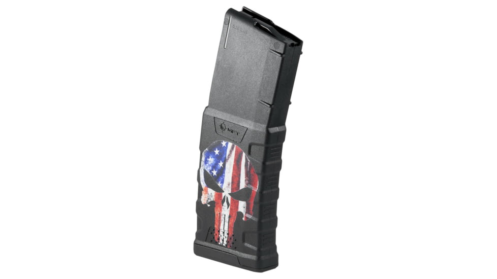 Mission First Tactical Extreme Duty Rifle Magazine, AR15, 5.56x45mm/.223 Rem/.300 AAC, 30 Rounds, American Punisher, EXDPM556D-AFPS-D-30RD