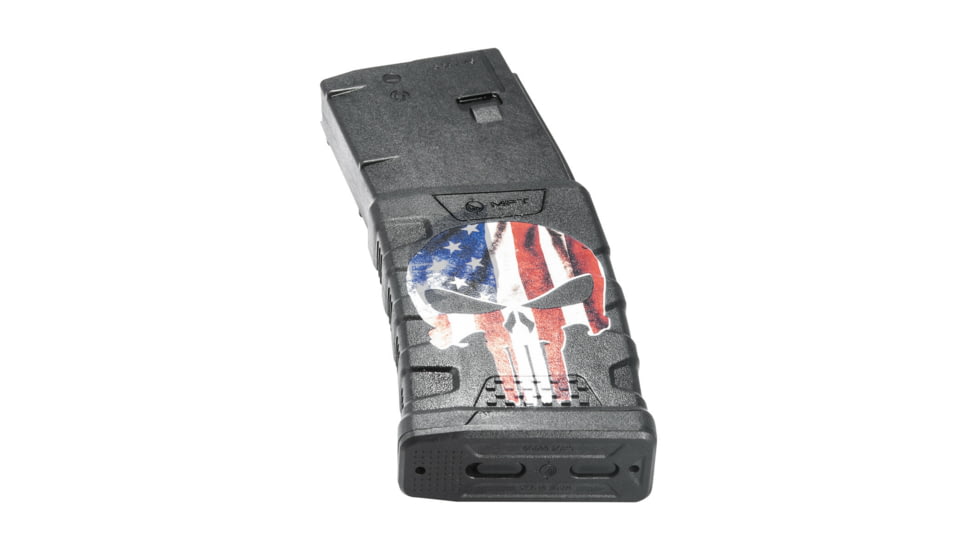 Mission First Tactical Extreme Duty Rifle Magazine, AR15, 5.56x45mm/.223 Rem/.300 AAC, 30 Rounds, American Punisher, EXDPM556D-AFPS-D-30RD