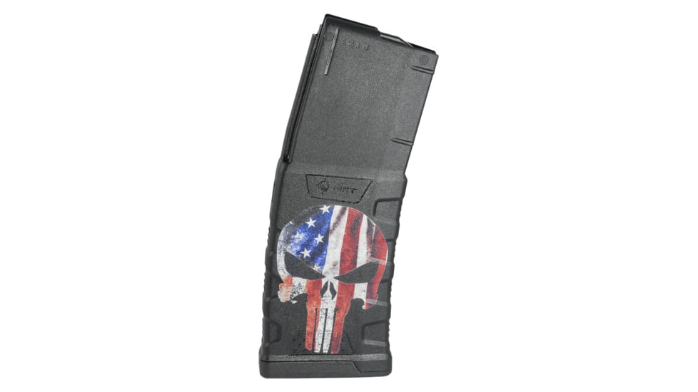 Mission First Tactical Extreme Duty Rifle Magazine, AR15, 5.56x45mm/.223 Rem/.300 AAC, 30 Rounds, American Punisher, EXDPM556D-AFPS-D-30RD