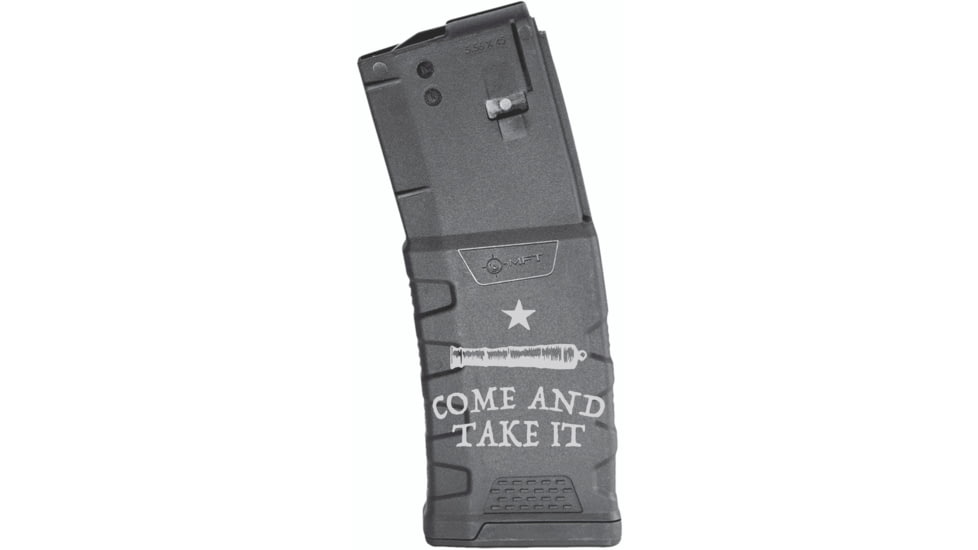 Mission First Tactical Extreme Duty Rifle Magazine, AR15, 5.56x45mm/.223 Rem/.300 AAC, 30 Rounds, Come and Take It, EXDPM556D-CAT-30RD