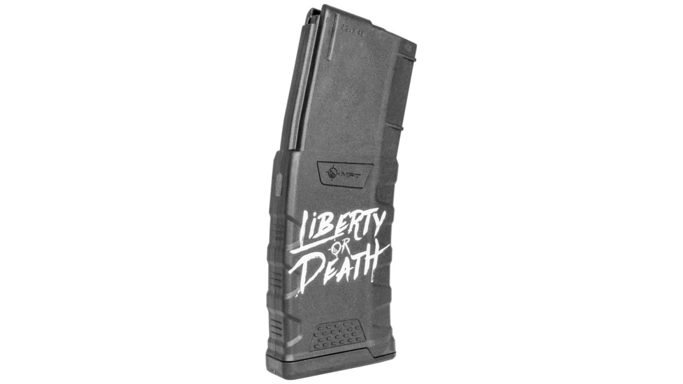 Mission First Tactical Extreme Duty Rifle Magazine, AR15, 5.56x45mm/.223 Rem/.300 AAC, 30 Rounds, Liberty or Death, EXDPM556D-LD-30RD