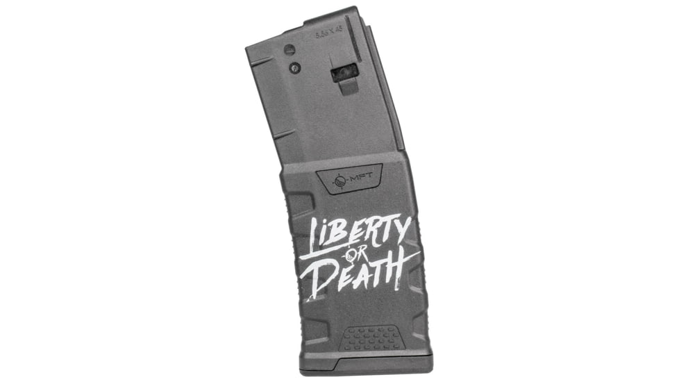 Mission First Tactical Extreme Duty Rifle Magazine, AR15, 5.56x45mm/.223 Rem/.300 AAC, 30 Rounds, Liberty or Death, EXDPM556D-LD-30RD