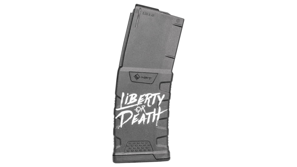 Mission First Tactical Extreme Duty Rifle Magazine, AR15, 5.56x45mm/.223 Rem/.300 AAC, 30 Rounds, Liberty or Death, EXDPM556D-LD-30RD
