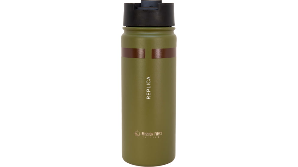 Mission First Tactical M18 Nine Bang Flip-Top Bottle, Green, 16oz, DM9BG-16