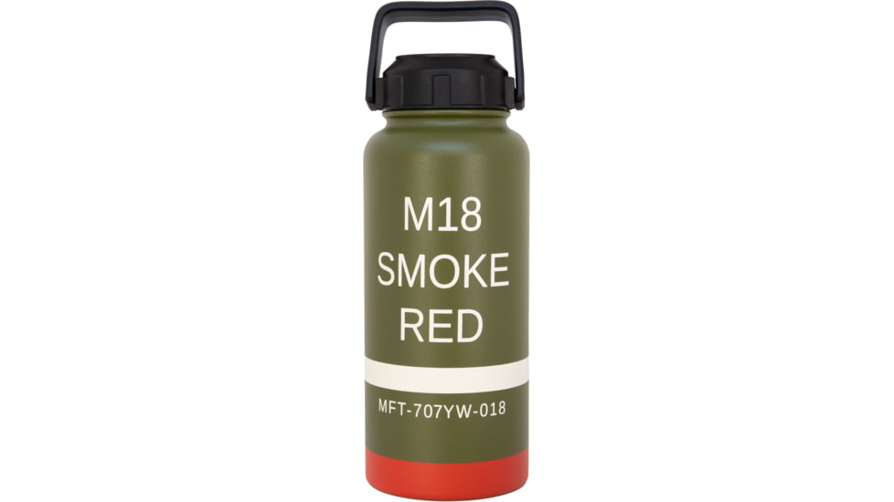 Mission First Tactical M18 Red Smoke Bottle, Green / Red, 32oz, DM18R-32