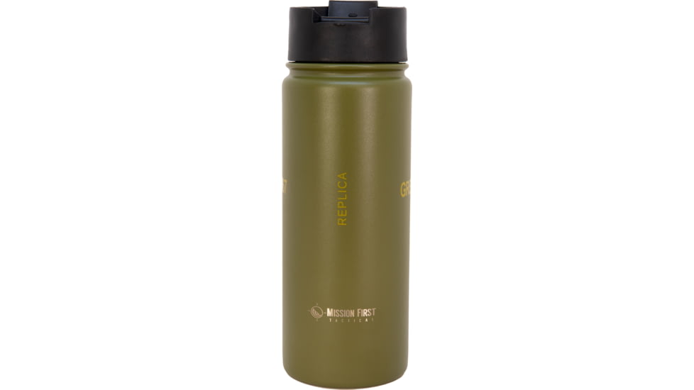 Mission First Tactical M67 Frag Flip Top Bottle, Green, 16oz, DM67-16