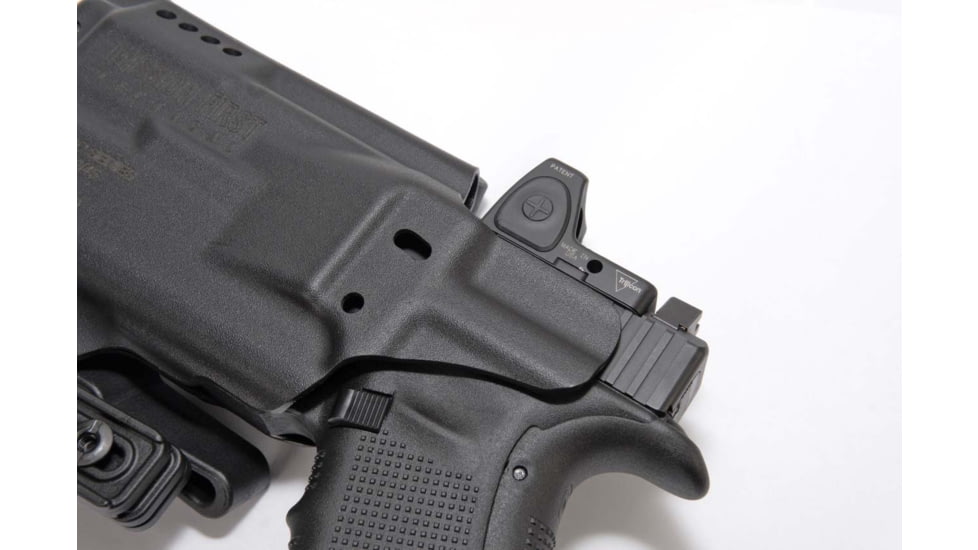 Mission First Tactical Pro Kydex IWB Light Holster, Glock 19 w/ Streamlight TLR 1, Ambidextrous, Black, H5-GL-1-WL-1