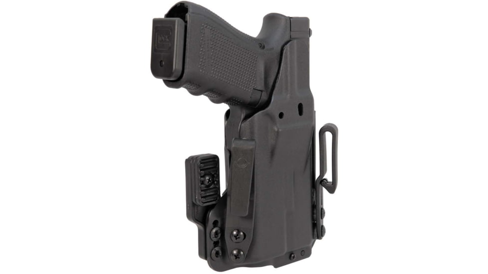 Mission First Tactical Pro Kydex IWB Light Holster, Glock 19 w/ Streamlight TLR 1, Ambidextrous, Black, H5-GL-1-WL-1
