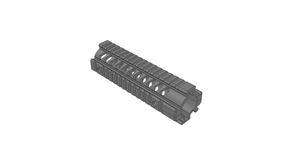 Mission First Tactical Tekko Metal 2 Piece, 7in. Free Float Rail System, Black 190557