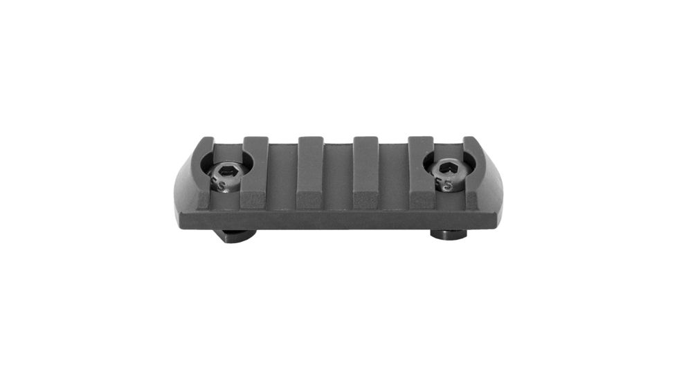 Mission First Tactical Tekko Metal MLOK 2 3/8in - 5 Slot Rail, Black TMMLR5