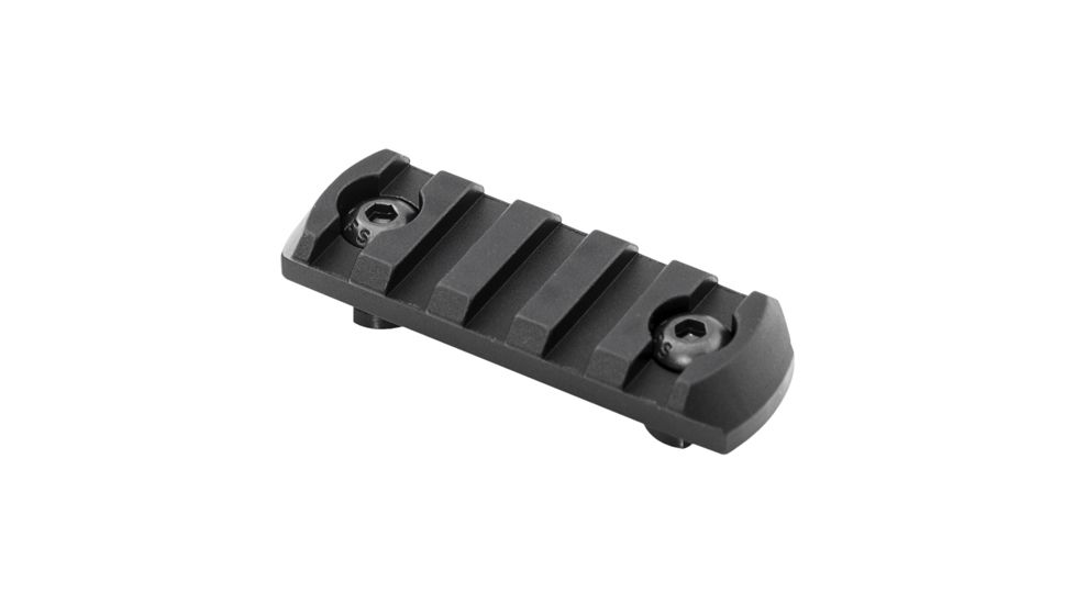 Mission First Tactical Tekko Metal MLOK 2 3/8in - 5 Slot Rail, Black TMMLR5