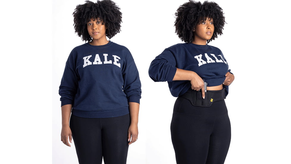 Mission First Tactical Ultralite Belly Band Holster, Universal, Ambidextrous, Black, 26'' To 52'', H6-BB-3