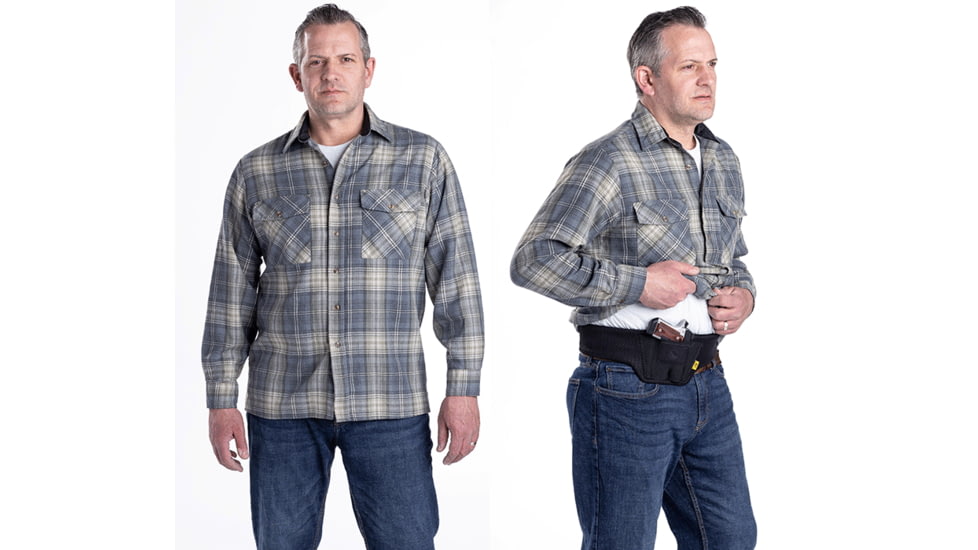 Mission First Tactical Ultralite Belly Band Holster, Universal, Ambidextrous, Black, 26'' To 52'', H6-BB-3