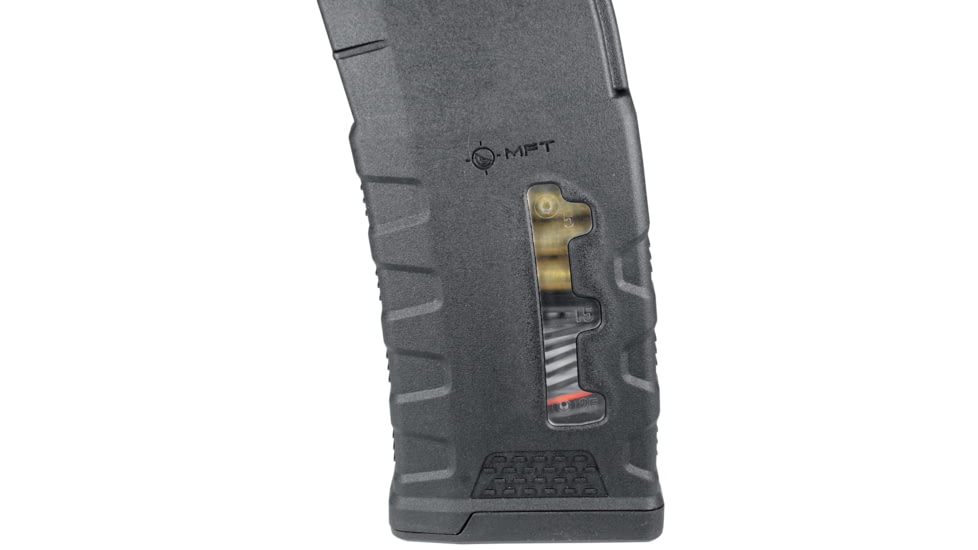 Mission First Tactical Window EXD Rifle Magazine, AR-15, 5.56x45mm/.223 Rem/.300 AAC, 30 Round, Black, 1 Pack, Polymer, EXDPM556-W-BL-30RD