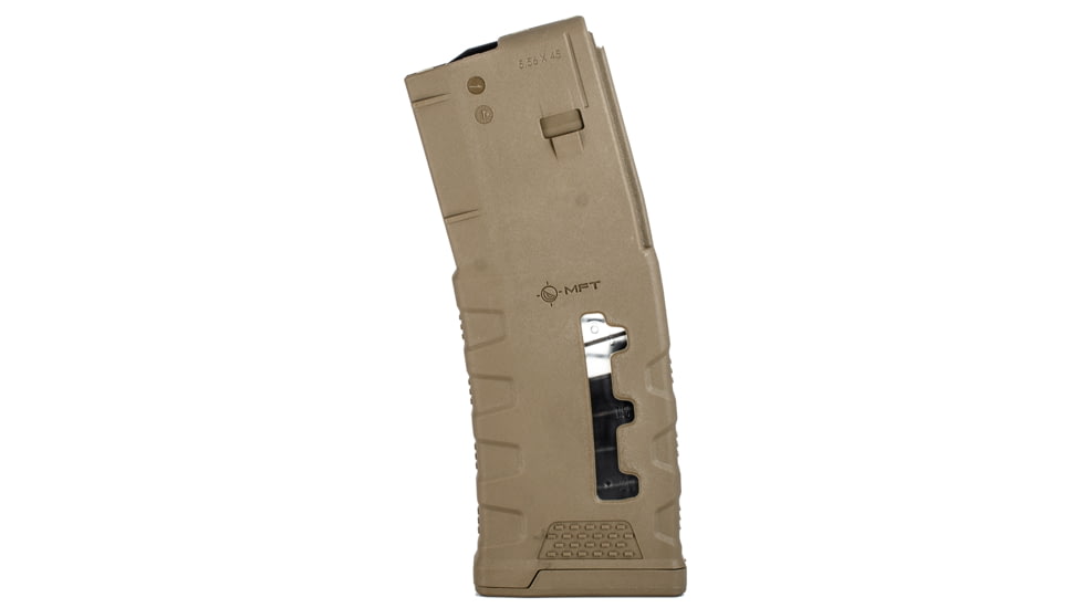 Mission First Tactical Window EXD Rifle Magazine, AR15, 5.56x45mm/.223 Rem/.300 AAC, 30 Rounds, Scorched Dark Earth, EXDPM556-W-SDE-30RD