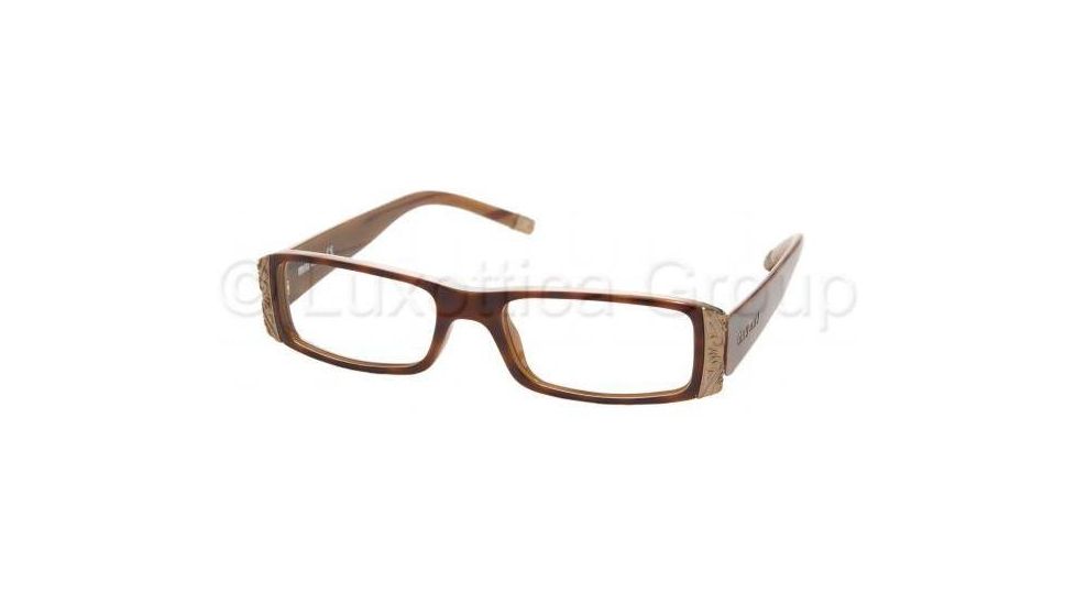 Miu Miu Eyeglasses MU10EV with Rx Prescription Lenses 7O51O1-4917 - Tortoise-linen-birch 