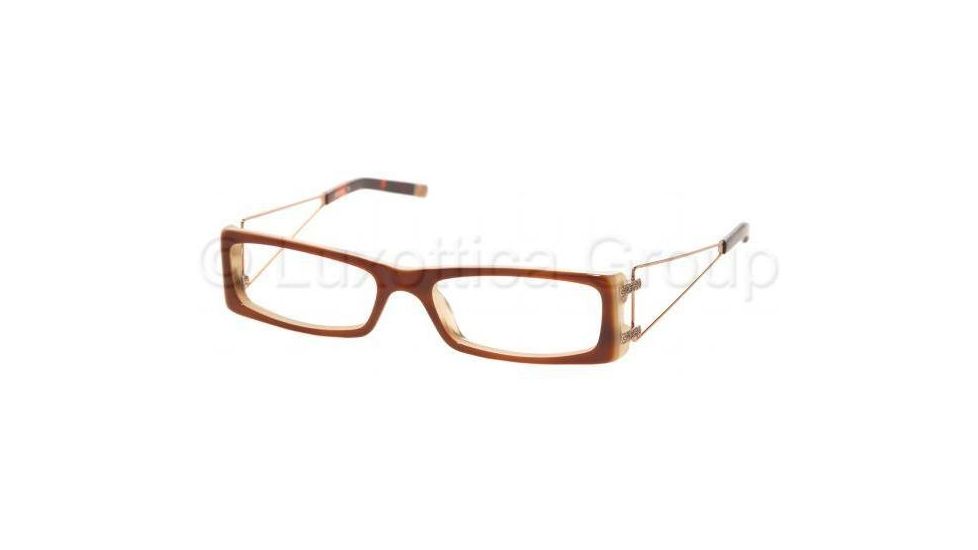 Miu Miu Eyeglass Frames MU12EV 7O51O1-4815 - Tortoise-linen-birch 