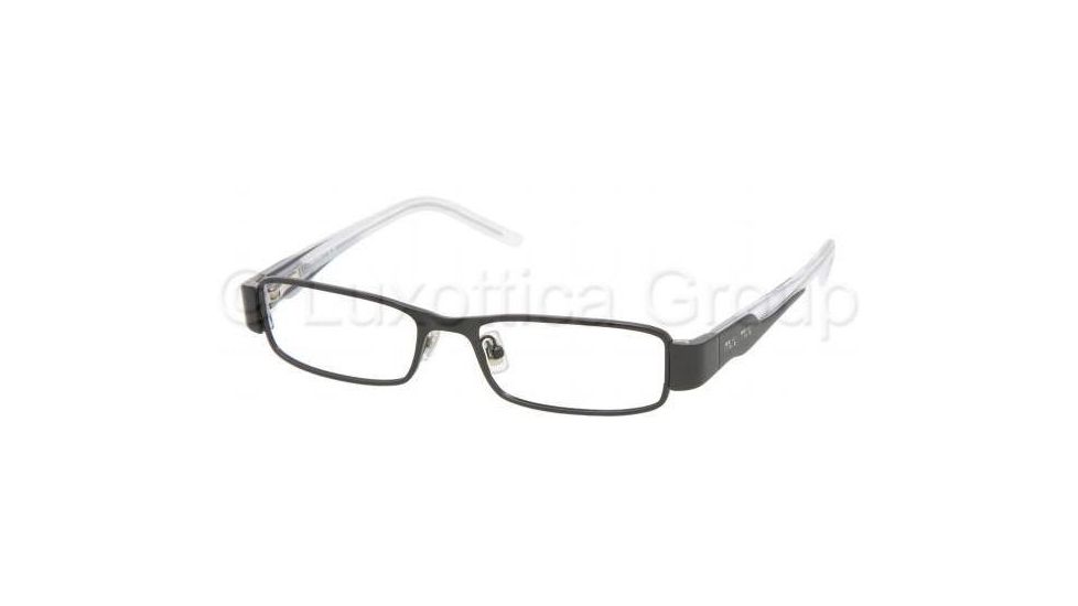 Miu Miu MU 51GV Eyeglasses, Gloss Black Frame w/NonRx 49 mm Diameter Lenses, 7AX1O1 4916