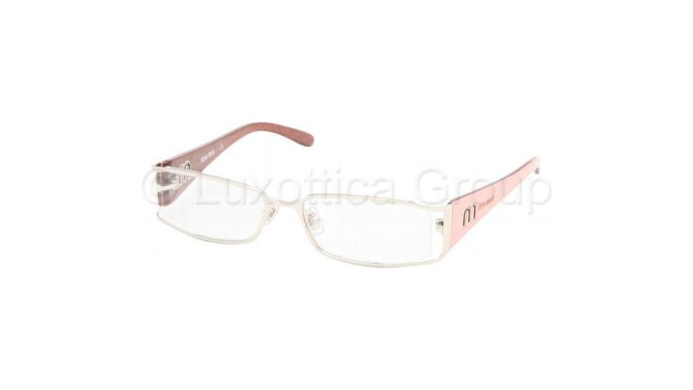 Miu Miu MU55FV SV Prescription Eyeglasses Powder Bordeaux Frame / 50 mm Prescription Lenses, 7US1O1-5016, Select Frame Color / Lens Diameter Powder Bordeaux Frame / 50 mm Prescription Lenses