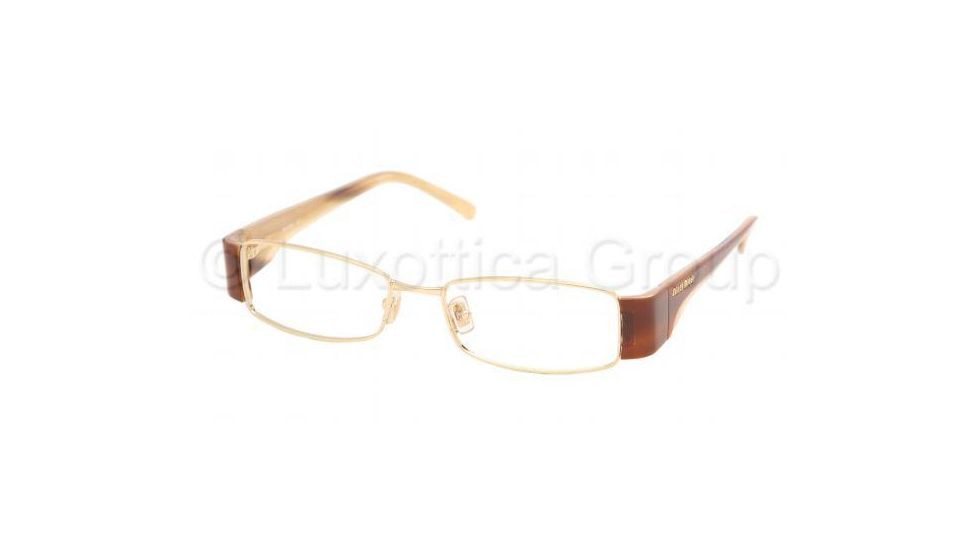 Miu Miu Eyeglass Frames MU64EV, White Gold Frame, 52mm Lens Diameter