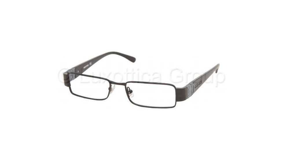 Miu Miu Eyeglasses MU65EV with No-Line Progressive Rx Prescription Lenses 7AX1O1-5116 - Gloss Black 