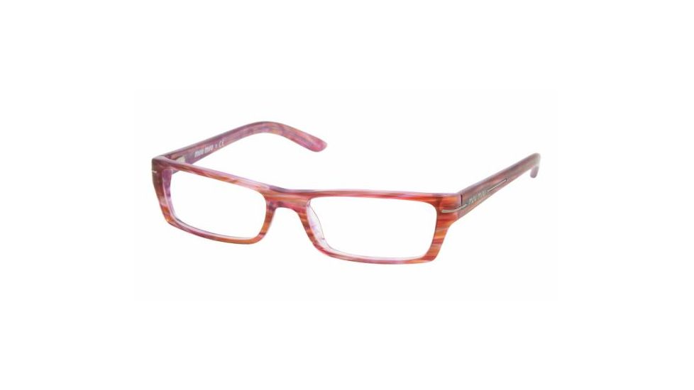 Miu Miu Eyeglasses MU01GV with No-Line Progressive Rx Prescription Lenses, Select Frame Color / Lens Diameter Lilac Frame / 51 mm Prescription Lenses