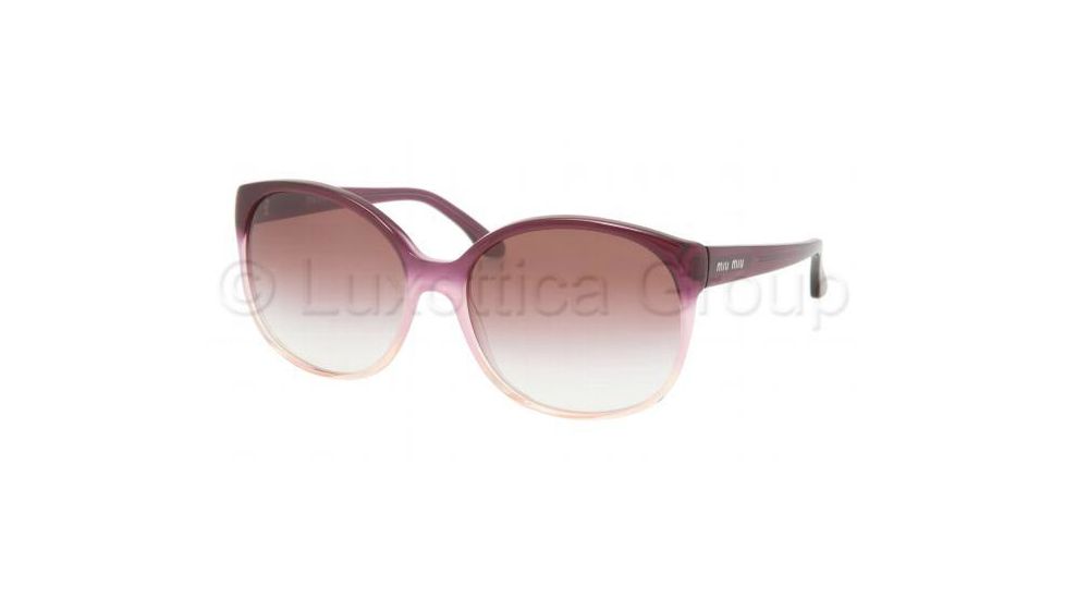 Miu Miu MU 04LS Sunglasses, Violet/Pink Powder Frame / Violet Gradient Lenses, EF52I1 5917