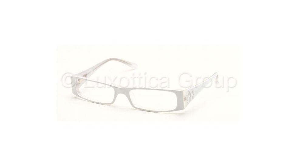 Miu Miu MU07DV Bifocal Eyeglasses - White Ice Demo Lens Frame / 50 mm Prescription Lenses, 6BR1O1-5016