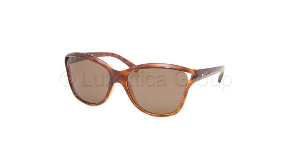 Miu Miu MU 07LS Sunglasses Styles Tortoise Frame / Brown Lenses, 2AU8C1-5716