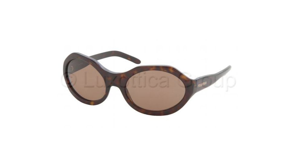 Miu Miu MU13IS SV Prescription Sunglasses - Tortoise Brown Frame / 55 mm Prescription Lenses, 2AU8C1-5518