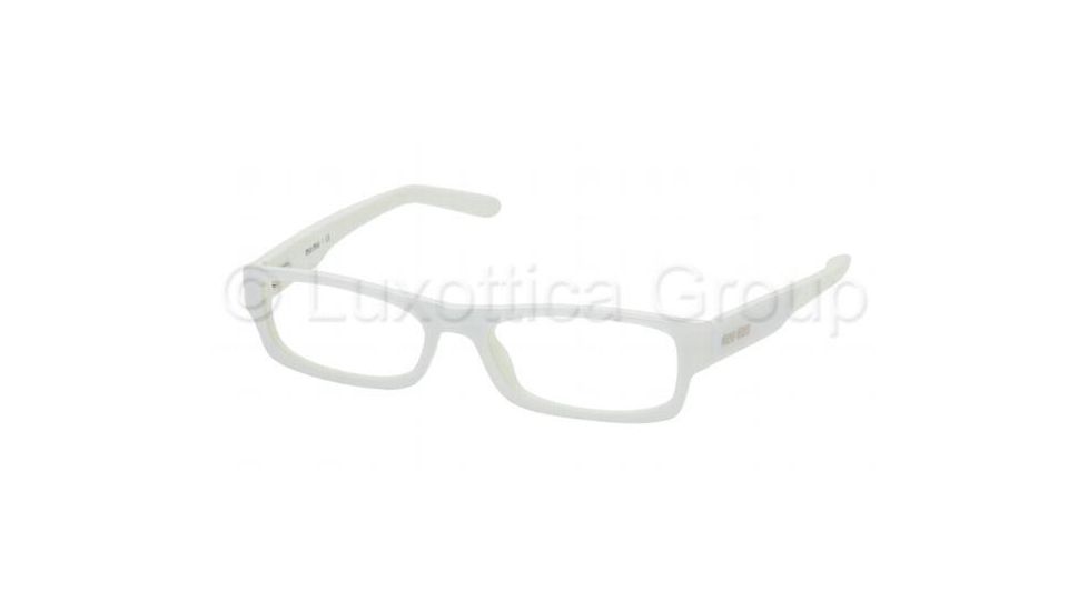 Miu Miu Eyeglasses MU17FV with No-Line Progressive Rx Prescription Lenses, Select Frame Color / Lens Diameter P ice-White M sh. Silver Frame / 52 mm Prescription Lenses