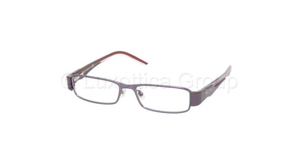 Miu Miu MU 51GV Eyeglasses, Metallic Amethyst Frame w/NonRx 49 mm Diameter Lenses, ZVV1O1 4916