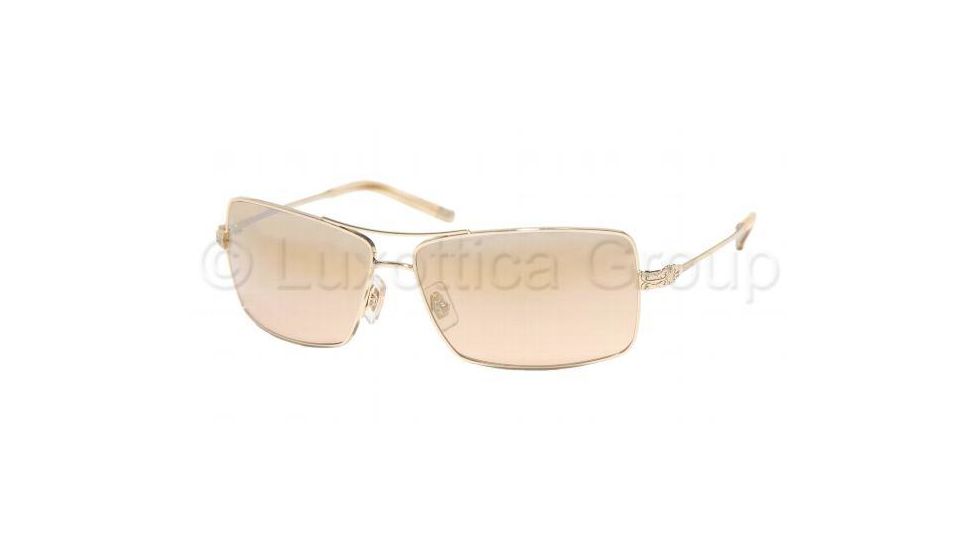 Miu Miu MU55HS Bifocal Sunglasses - Shiny Gold Brown Silver Mi Frame / 61 mm Prescription Lenses, 5AK7J1-6113