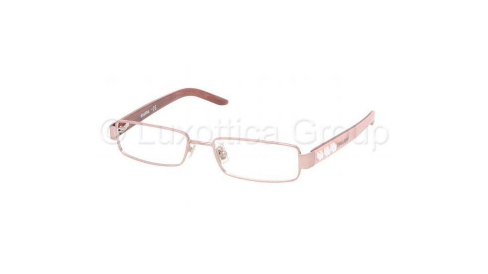 Miu Miu MU58GV Progressive Eyeglasses Metallic Powder Frame / 52 mm Prescription Lenses, ZVW1O1-5216