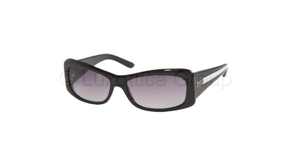 Miu Miu MU17GS Sunglasses, Black Frame w/ Gray Gradient 57 mm Diameter Lenses, 8AQ5D1 5716