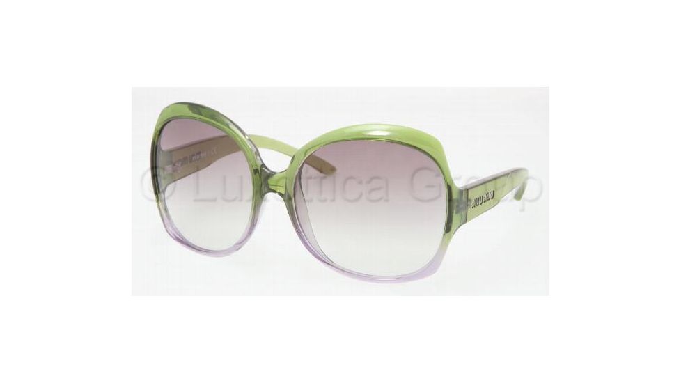 Miu Miu MU02IS Sunglasses with No-Line Progressive Rx Prescription Lenses MU02IS-A2O4M1-6116 - Lens Diameter: 61 mm, Frame Color: Green / Lilac