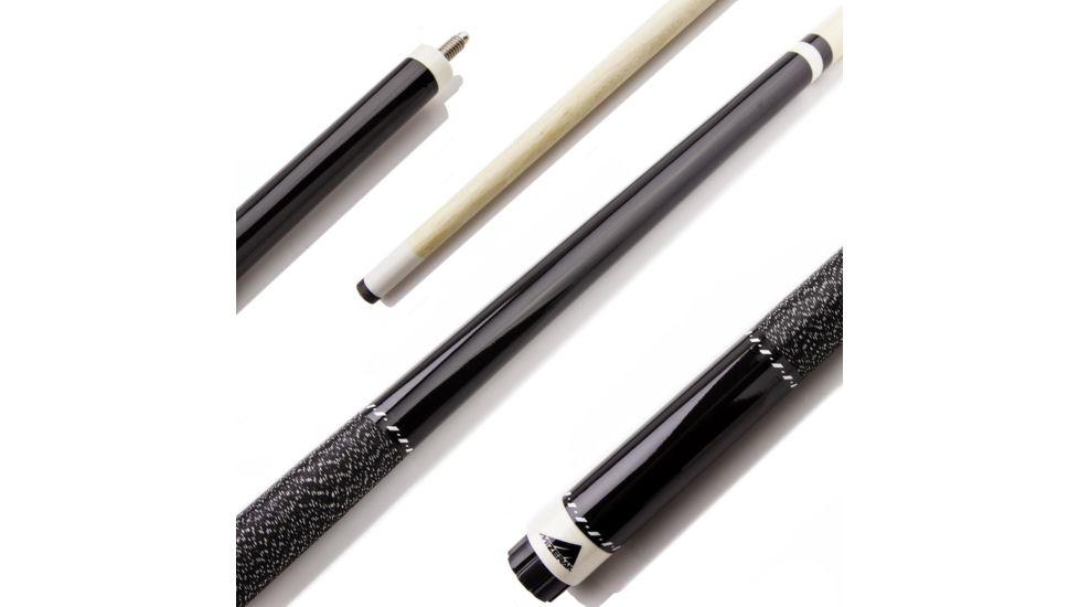 Mizerak 57in Two-Piece Hardwood Cue, Black P1862BK