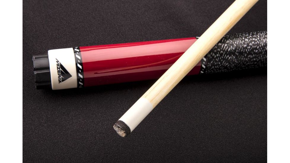 Mizerak 57in Two-Piece Hardwood Cue, Red P1862R