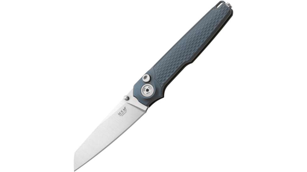 MKM Miura Button Lock Gray Al Folding Knife, MKMMIAGY