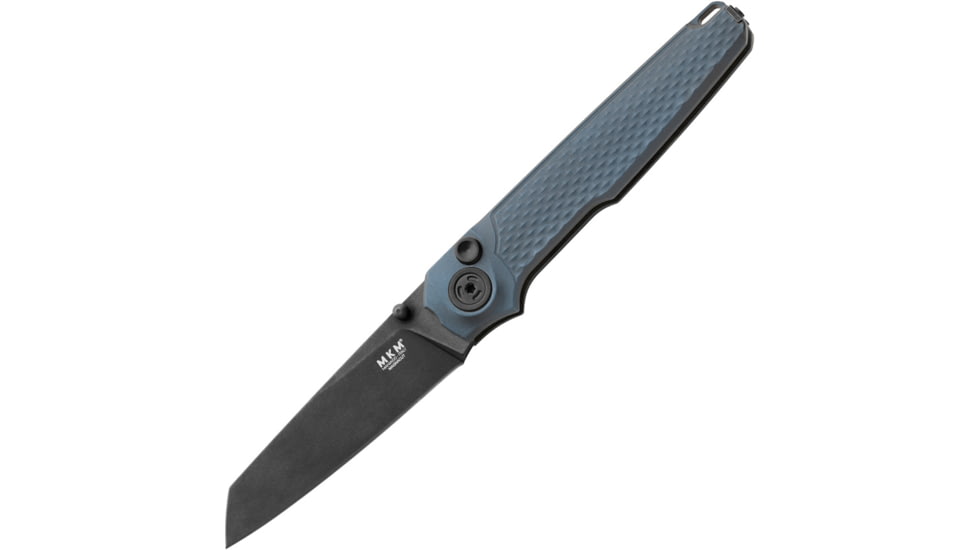 MKM Miura Button Lock Gray SW Folding Knife, MKMMIAGYB