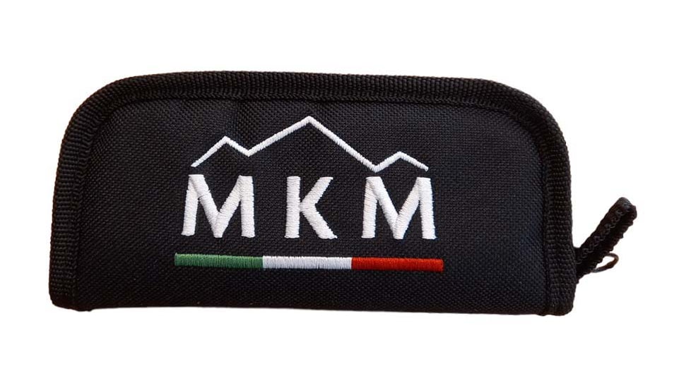 MKM Miura Ti Folding Knife, 4in Closed, 2.75in Satin Bohler M390 SS Blade, Gray Textured Titanium Handle, Nylon Case, MK MI-T