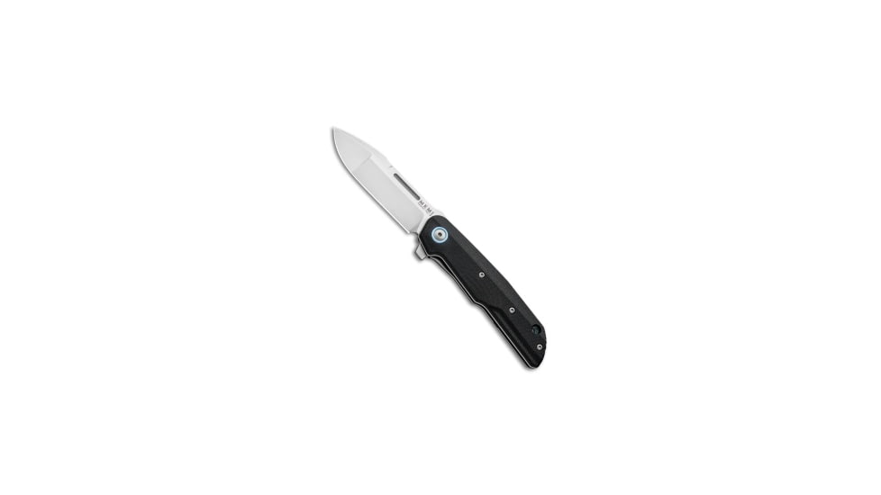 Mkm MKM Terzuola Clap Liner Lock Knife Black G-10 3" Satin LS01-G BK, Black, Bohler M390, adult, BHQ-87982