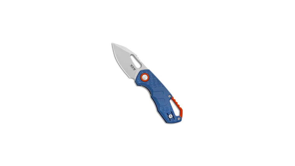 Mkm MKM Voxnaes Isonzo Clip Point Liner Lock Knife Blue FRN 2.25" Stonewash, Blue, Bohler N690, adult, BHQ-100468